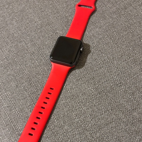 AppleWatch with Red Band